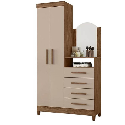 Comoda-Capri-4-Gavetas-2-Portas-com-Espelho-Albatroz-Avela-Fendi