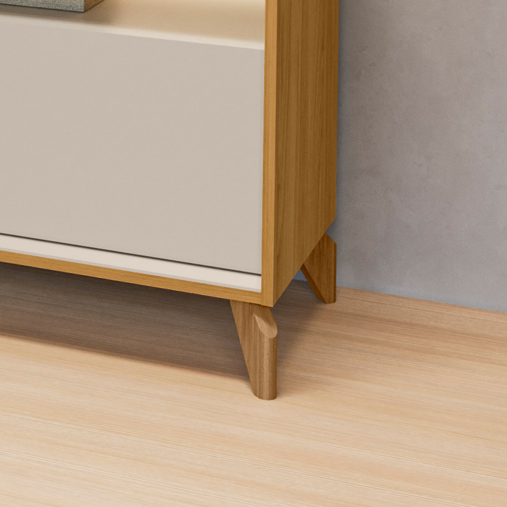 Linea - Rack Dubai 1.6 - Tauari e Off White - Com Led - detalhe 02