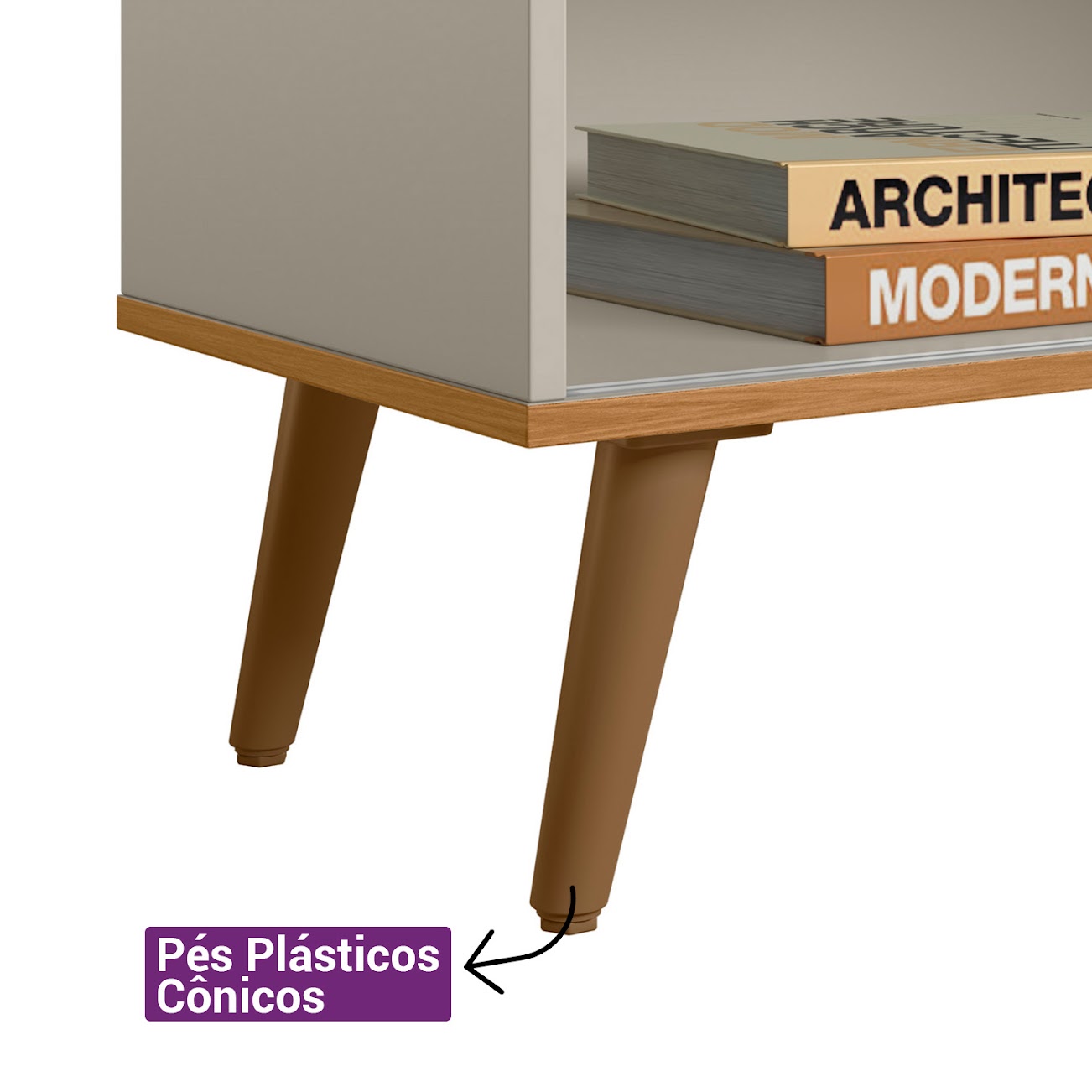 Linea - Rack Rubi 1.2 - Nature e Off White - E-Commerce - Croqui Atributos Detalhes 02